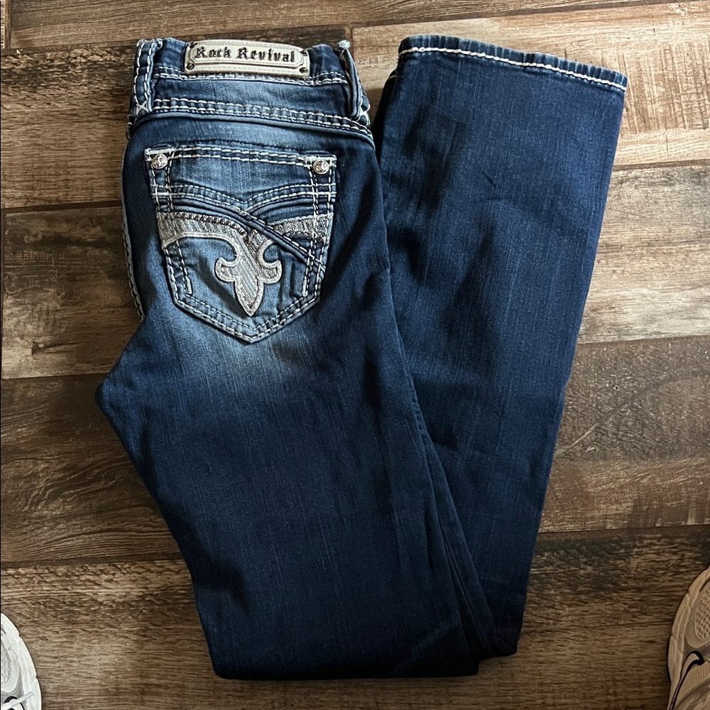 Rock Revival Dark Blue Boot Cut Jeans